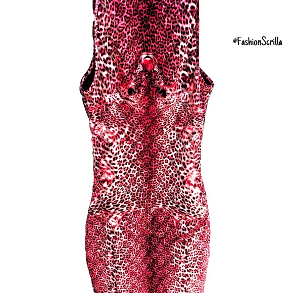 Jean Paul Gaultier Vintage Leopard Print Illusions Corset Bodycon Dress - Picture 12 of 15